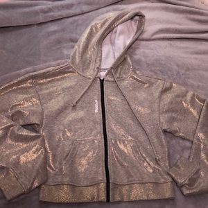 Reebok Shimmery Zip Up Hoodie